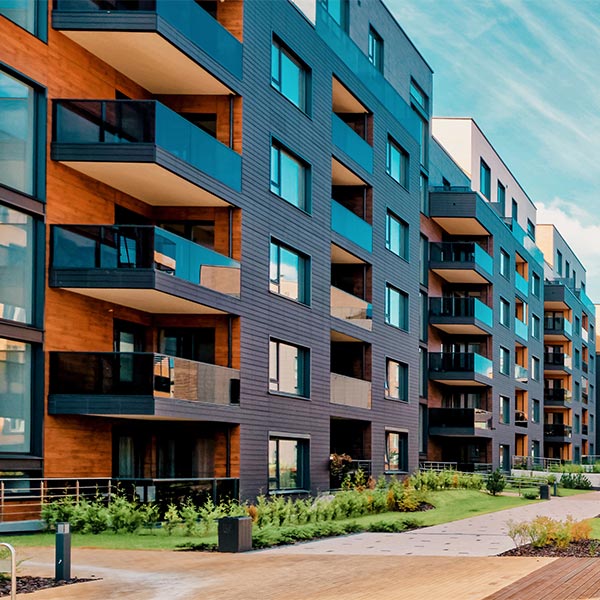 Europe modern complex of residential buildings